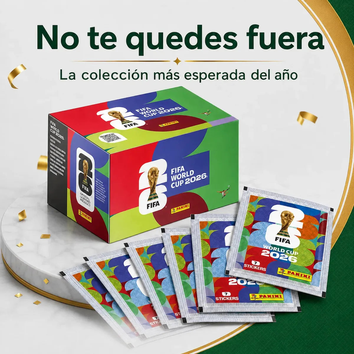 Álbum Del Mundial 2026 Nuevo + 100 Sobres de Figuritas