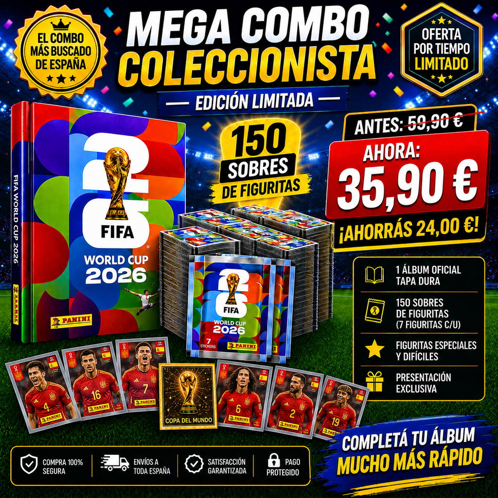 Álbum Del Mundial 2026 Nuevo + 150 Sobres de Figuritas